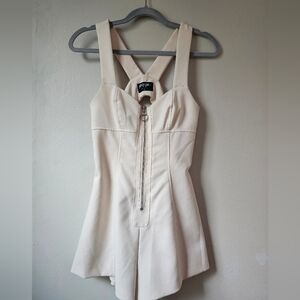 Sexy Romper In Cream by Nasty Gal